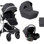 Kikka Boo Kolica Irene premium 3in1 set sa I-SIZE autosedištem i tvrdom korpom Dark Grey