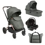 Kikka Boo Kolica Kara premium 3in1 set sa autosedištem I-Prime I-size i tvrdom korpom Army Green