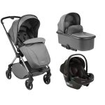 Kikka Boo Kolica Lanah 3in1 set sa autosedištem I-Prime I-size i tvrdom korpom Grey