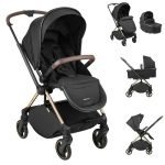 Kikka Boo Kolica Lanah 3in1 set sa autosedištem I-Prime I-size i tvrdom korpom Black - Слика 2