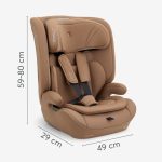 KikkaBoo autosedište 76-150 cm I-flow I-size mocha - Слика 4