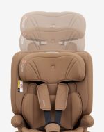 KikkaBoo autosedište 76-150 cm I-flow I-size mocha - Слика 6