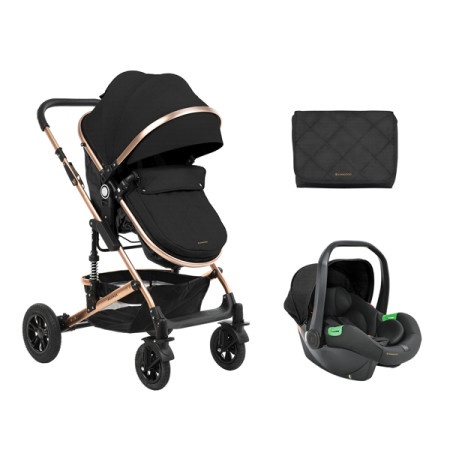 kikkaboo-kolica-amaia-black-premium-set-2in1-sa-autosedistem-i-size100063032 KikkaBoo Kolica Amaia Black premium set 2in1 sa autosedištem I-Size - Слика 1