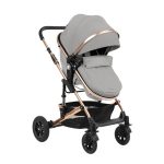 KikkaBoo Kolica Amaia Light Grey premium set 2in1 sa autosedištem I-Size - Слика 3