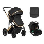KikkaBoo Kolica Darling Black premium set 2in1 sa autosedištem I-Size