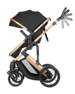 KikkaBoo Kolica Darling Black premium set 2in1 sa autosedištem I-Size - Слика 3