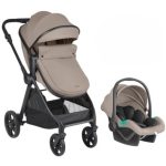 KikkaBoo kolica jean 2in1 set sa I-size autosedištem beige