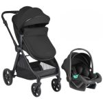 KikkaBoo kolica jean 2in1 set sa I-size autosedištem black