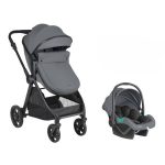KikkaBoo kolica jean 2in1 set sa I-size autosedištem dark grey )