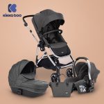 KikkaBoo kolica Thea 3in1 set sa autosedištem i tvrdom korpom dark grey
