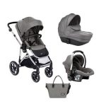 KikkaBoo kolica Thea 3in1 set sa autosedištem i tvrdom korpom light grey - Слика 4